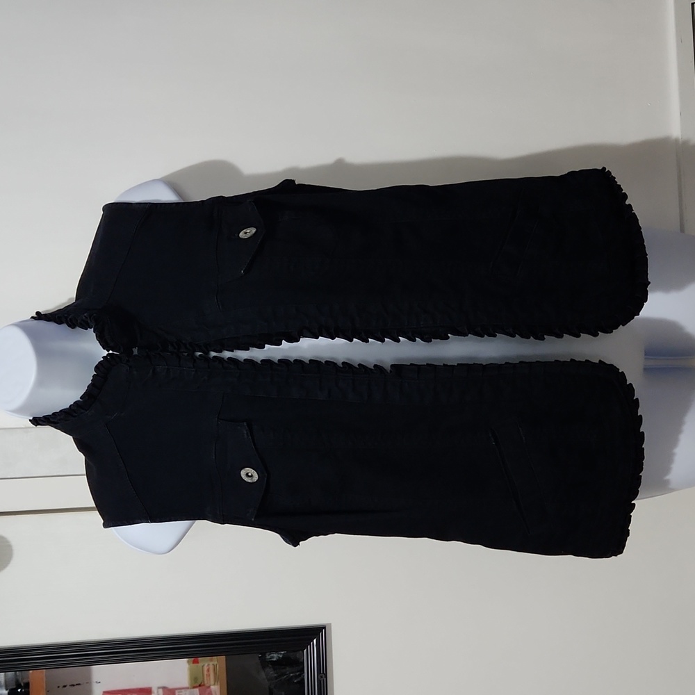 Black Denim Vest